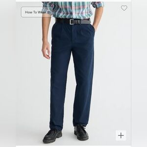 J.Crew Classic double-pleated chino pant